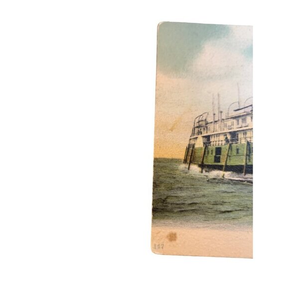 Vintage 1906 City Of Detroit Steamer Ship Ann Harbor Michigan MI Postcard - Picture 5 of 5